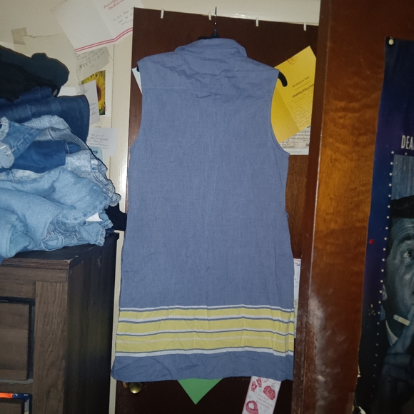 VINEYARD VINES Border Striped Oxford Striped Dress - Picture 9 of 9